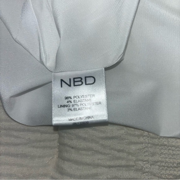 NBD x Revolve White Lace Sheath Dress Size Small NWT Plunge Bridal, Bachelorette - Picture 12 of 15